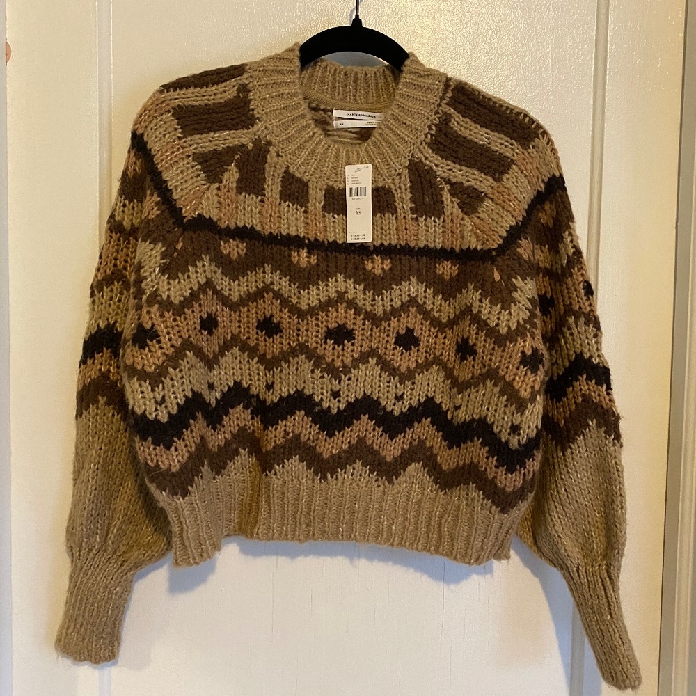 Anthropologie Carson Geometric Sweater - XS